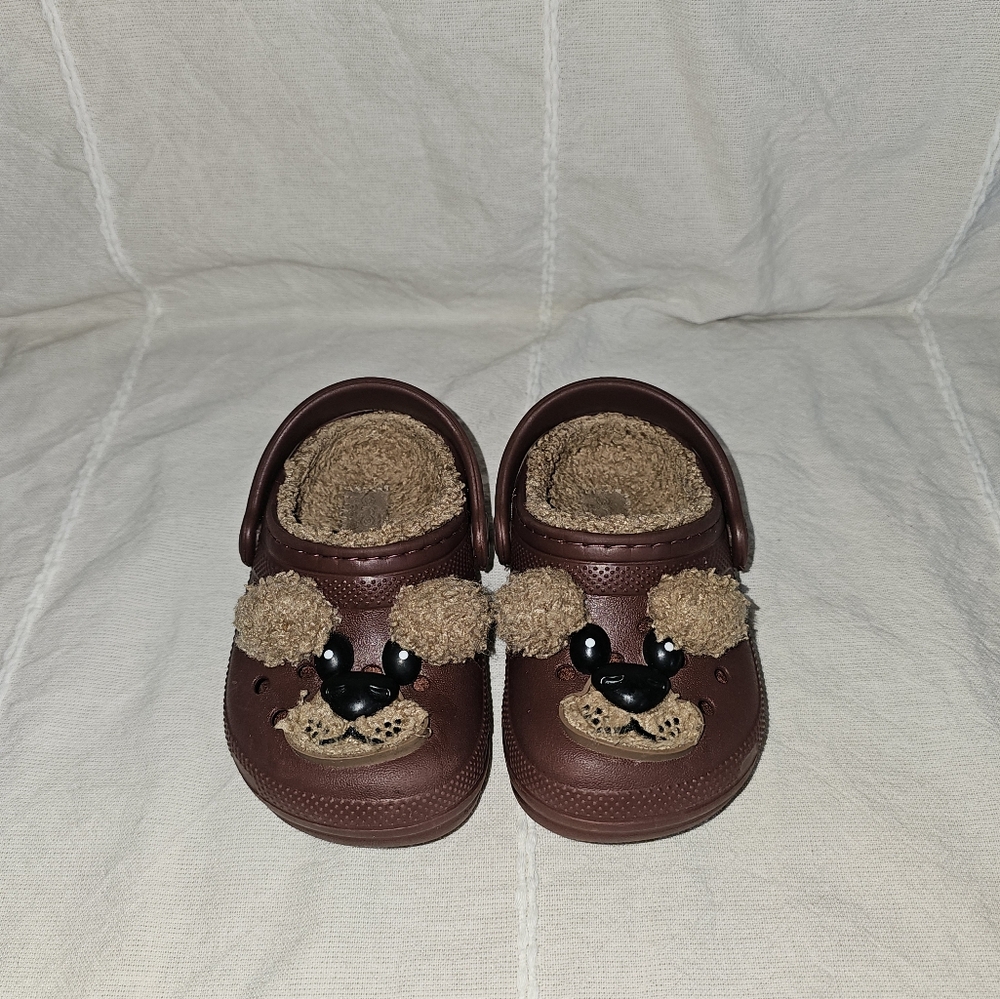 CROCS Brown Bear Slipper For Toddlers